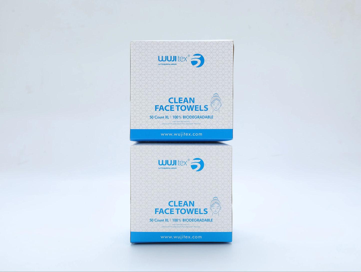 Serviettes Visage Clean Face - Multitâches Jetables & Réutilisables en Viscose Premium