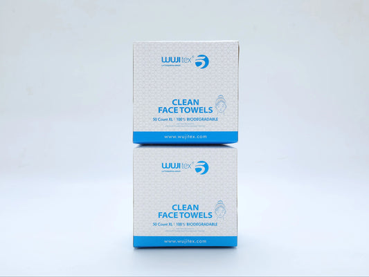 Serviettes Visage Clean Face - Multitâches Jetables & Réutilisables en Viscose Premium