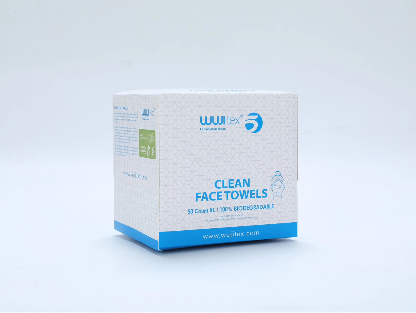 Serviettes Visage Clean Face - Multitâches Jetables & Réutilisables en Viscose Premium